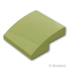 スロープ カーブ 2 x 2 x 2/3：[Olive Green / オリーブグリーン]