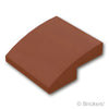 スロープ カーブ 2 x 2 x 2/3：[Reddish Brown / ブラウン]