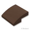 スロープ カーブ 2 x 2 x 2/3：[Dark Brown / ダークブラウン]