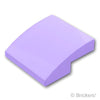 スロープ カーブ 2 x 2 x 2/3：[Lavender / ラベンダー]