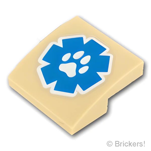 LEGO® パーツ 6343799 カーブスロープ 2 x 2 x 2/3 - ワイルドライフレスキュー：[Tan / タン] 15068pb362-005 の商品ページ｜レゴ®パーツ バラ売りのブリッカーズ
