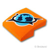 スロープ カーブ 2 x 2 x 2/3 - 北極探検隊：[Orange / オレンジ]