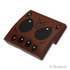 スロープ カーブ 2 x 2 x 2/3 - 黒い蜘蛛の目：[Reddish Brown / ブラウン]