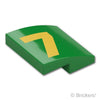 スロープ カーブ 2 x 2 x 2/3 - ゴールドの7：[Green / グリーン]