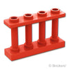 フェンス 1 x 4 x 2 4スタッド：[Red / レッド]