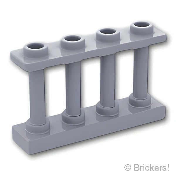 LEGO® パーツ 6057449 フェンス 1 x 4 x 2 - 4スタッド：[Light Bluish Gray / グレー] 15332-194 の商品ページ｜レゴ®パーツ バラ売りのブリッカーズ