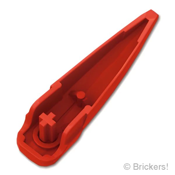 LEGO® パーツ 6291498/6549413 ヒーロー・ファクトリー - ワイドカーブブレード：[Red / レッド] 15362-021 
