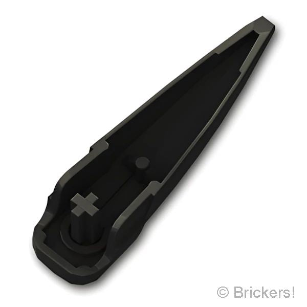 LEGO® パーツ 6056377/6269089/6297810 ヒーロー・ファクトリー - ワイドカーブブレード：[Black / ブラック] 15362-026 