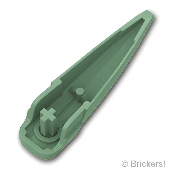 LEGO® パーツ 6329298 ヒーロー・ファクトリー - ワイドカーブブレード：[Sand Green / サンドグリーン] 15362-151 