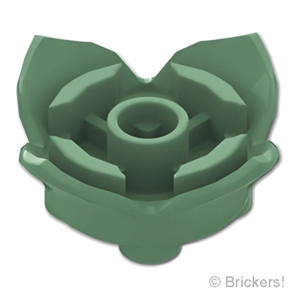 LEGO® パーツ 6447702 花 2 x 2 - 4花びらと軸穴：[Sand Green / サンドグリーン] 15469-151 