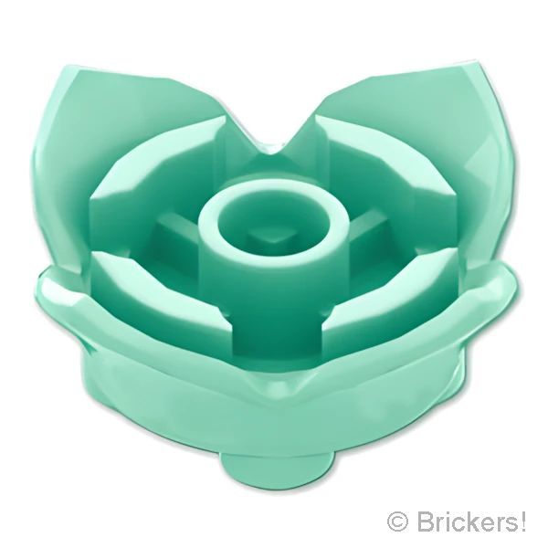 LEGO® パーツ 6447701 花 2 x 2 - 4花びらと軸穴：[Light Aqua / ライトアクア] 15469-323 