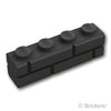 ブロック 1 x 4 - レンガ：[Black / ブラック]