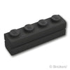 ブロック 1 x 4 - レンガ：[Black / ブラック]