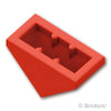 スロープ トリプル 45° 2 x 1：[Red / レッド]