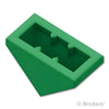 スロープ トリプル 45° 2 x 1：[Green / グリーン]