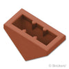 スロープ トリプル 45° 2 x 1：[Reddish Brown / ブラウン]