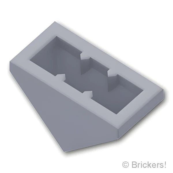LEGO® パーツ 6075075 スロープ トリプル 45° 2 x 1：[Light Bluish Gray / グレー] 15571-194 