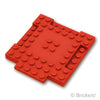 ブロック 8 x 8 x 2/3 - 1 x 4プレート：[Red / レッド]