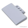 スロープ カーブ 5 x 8 x 2/3 - 4スタッド：[Light Bluish Gray / グレー]