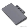スロープ カーブ 5 x 8 x 2/3 - 4スタッド：[Dark Bluish Gray / ダークグレー]