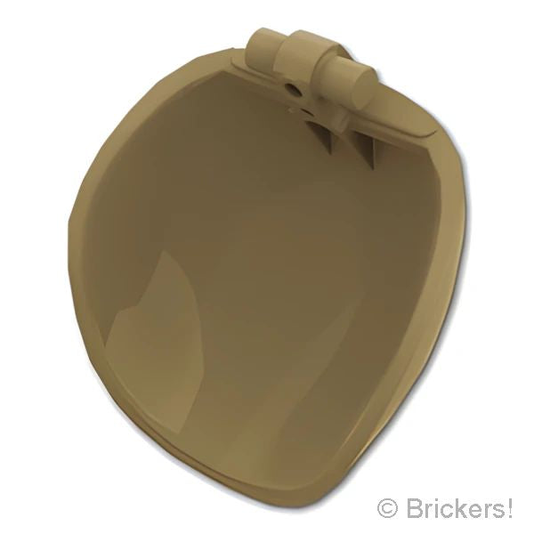 LEGO® パーツ 6466712/6510986 ラージ フィギュア アーマー - バーハンドル：[Dark Tan / ダークタン] 1686-138 