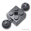 テクニック ブロック ボールジョイント 2 x 2 - 2ボール / 軸穴：[Dark Bluish Gray / ダークグレー]