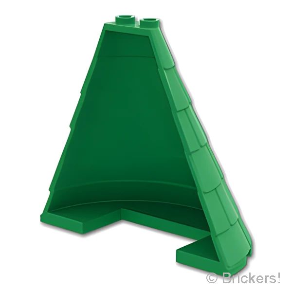 LEGO® パーツ 6449620 タワールーフ ハーフコーン 4 x 8 x 6 - 屋根瓦：[Green / グリーン] 1746-028 
