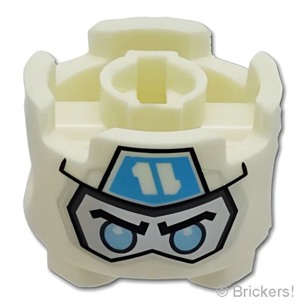LEGO® パーツ 6519425 ブロック 2 x 2 - ラウンド ピンホール -ニンジャゴーゼインヘッド：[White / ホワイト] 17485pb018-001 の商品ページ｜レゴ®パーツ バラ売りのブリッカーズ