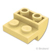スロープ インバート カーブ 2 x 2 x 1 -  2スタッド：[Tan / タン]