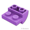 スロープ インバート カーブ 2 x 2 x 1 -  2スタッド：[Md,Lavender / ミディアムラベンダー]