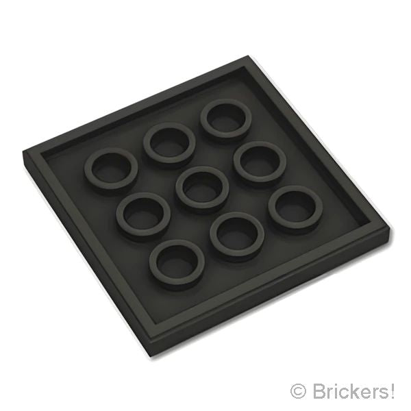 LEGO® パーツ 6469346 タイル 4 x 4 - BURGERSの看板：[Black / ブラック] 1751pb012-026 