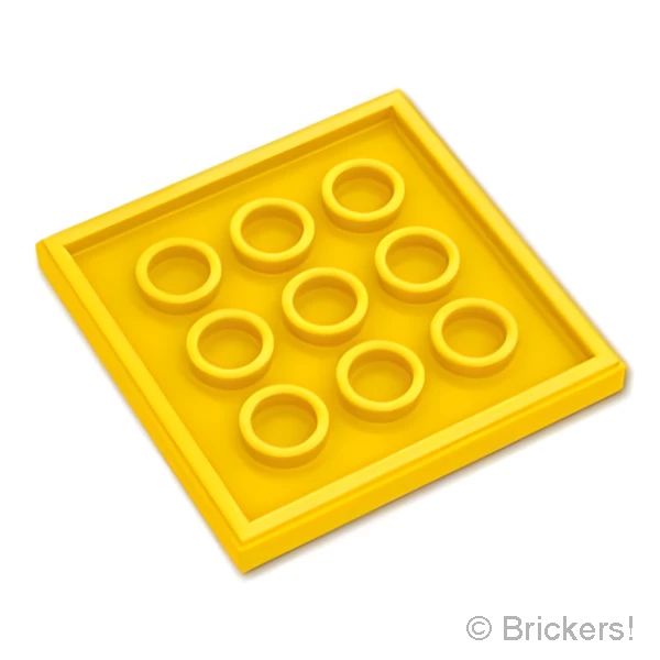 LEGO® パーツ 6480862 タイル 4 x 4 - レゴロゴ：[Yellow / イエロー] 1751pb015-024 