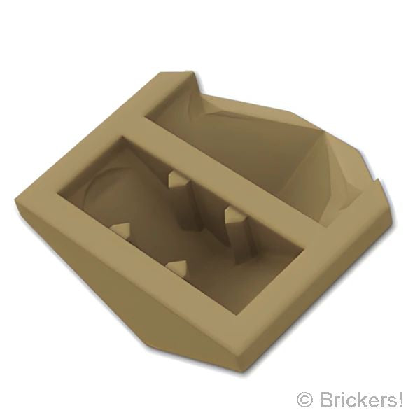 LEGO® パーツ 6564886 スロープ カーブ ダブル 33° 2 x 2 ：[Dark Tan / ダークタン] 1762-138 