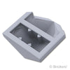 スロープ カーブ ダブル 33° 2 x 2 ：[Light Bluish Gray / グレー]