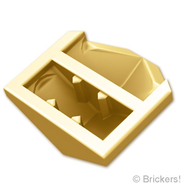 LEGO® パーツ 6594868 スロープ カーブ ダブル 33° 2 x 2 ：[MetallicGold / メタリックゴールド] 1762-MG 