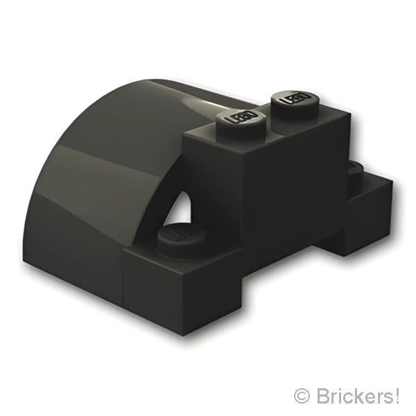 LEGO® パーツ 6396403 ビークル カー マッドガード 4 x 3 x 1 2/3 - ワイド シリンダー：[Black / ブラック] 1846-026 