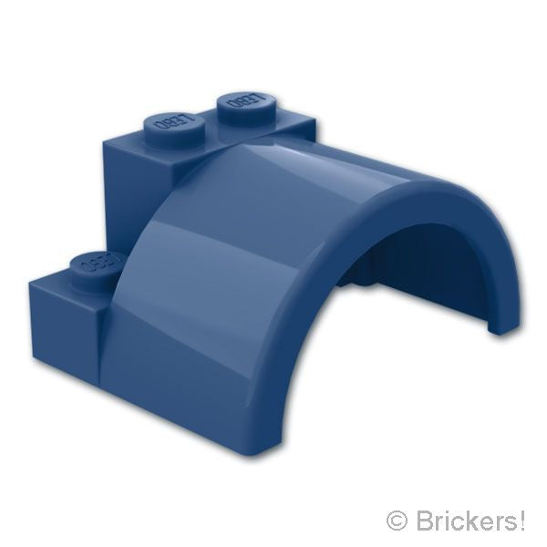 LEGO® パーツ 6572114 ビークル カー マッドガード 4 x 3 x 1 2/3 - ワイド シリンダー：[Dark Blue / ダークブルー] 1846-140 