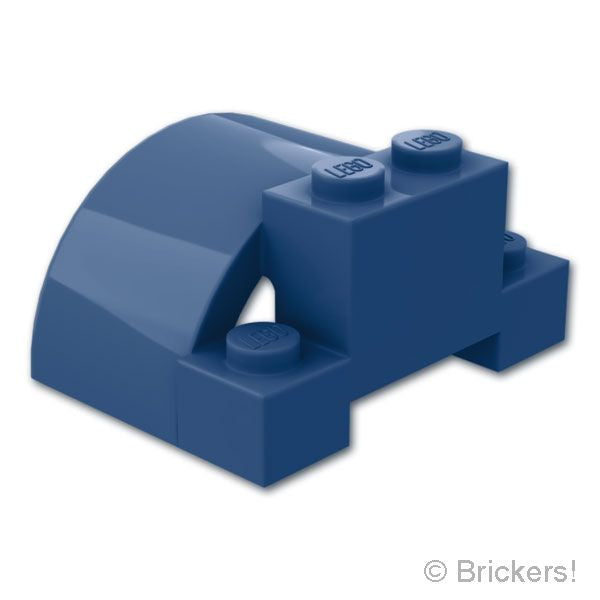 LEGO® パーツ 6572114 ビークル カー マッドガード 4 x 3 x 1 2/3 - ワイド シリンダー：[Dark Blue / ダークブルー] 1846-140 