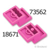 ブラケット 3 x 2 x 1 - 1/3：[Dark Pink / ダークピンク]