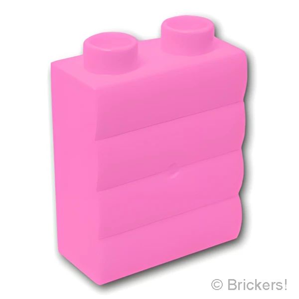 LEGO® パーツ 6343499 デュプロ ブロック 1 x 2 x 2 丸太：[Bright Pink / ブライトピンク] 18783-222 