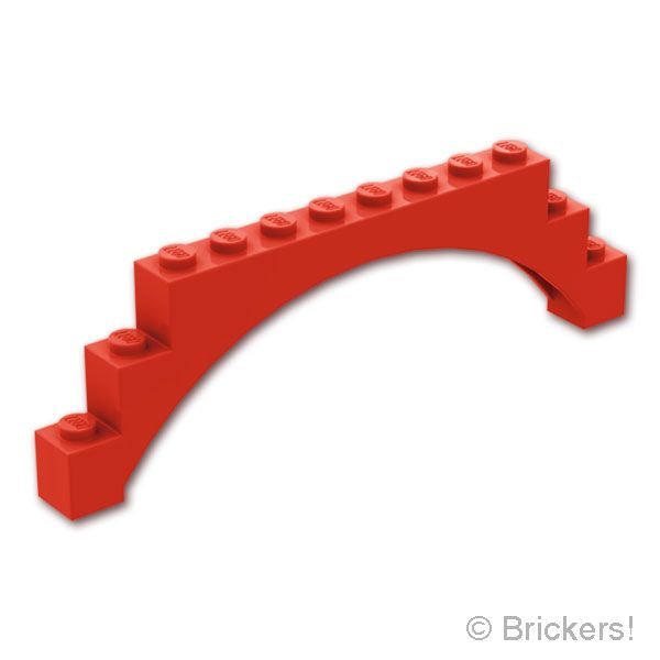LEGO® パーツ 6394236/6572112 アーチ 1 x 12 x 3 - ライズド：[Red / レッド] 18838-021 