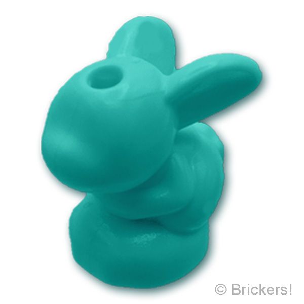 LEGO® パーツ 6451959 ウサギ - ソリッド：[Dark Turquoise / ダークターコイズ] 18852-107 