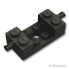 ホイール ホルダー - ブロック 2 x 4 カットアウト 小軸：[Black / ブラック]