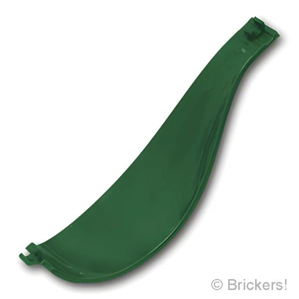 LEGO® パーツ 6499715 パネル 4 x 4 x 13 カーブ - クリップエンド：[Dark Green / ダークグリーン] 18969-141 