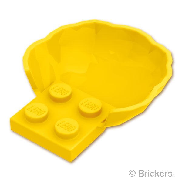 LEGO® パーツ 6527030 貝殻 4スタッド：[Yellow / イエロー] 18970-024 
