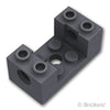 テクニック ブロック 2 x 4 x 1 1/3 - ピンホール / カットアウト：[Dark Bluish Gray / ダークグレー]