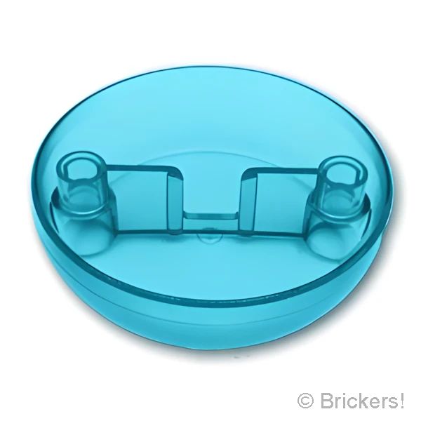 LEGO® パーツ 6455182/6507988 シリンダー 半球 7 x 7 - ハーフポッド：[Tr,Lt Blue / トランスライトブルー] 1974-042 