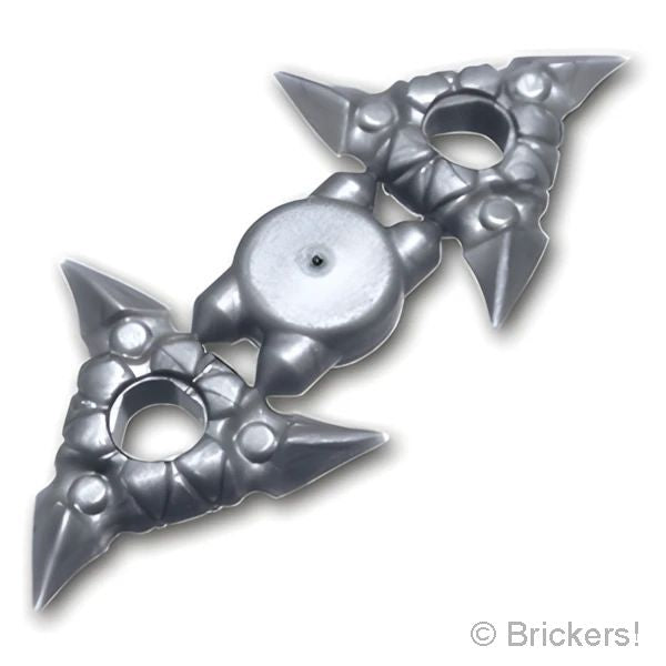 LEGO® パーツ 6117255 手裏剣 - 2個セット：[Flat Silver / フラットシルバー] 19807-179 