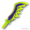 ノコギリソード ダークパープルパターン：[Tr,Neon Green / トランスネオングリーン(蛍光)]