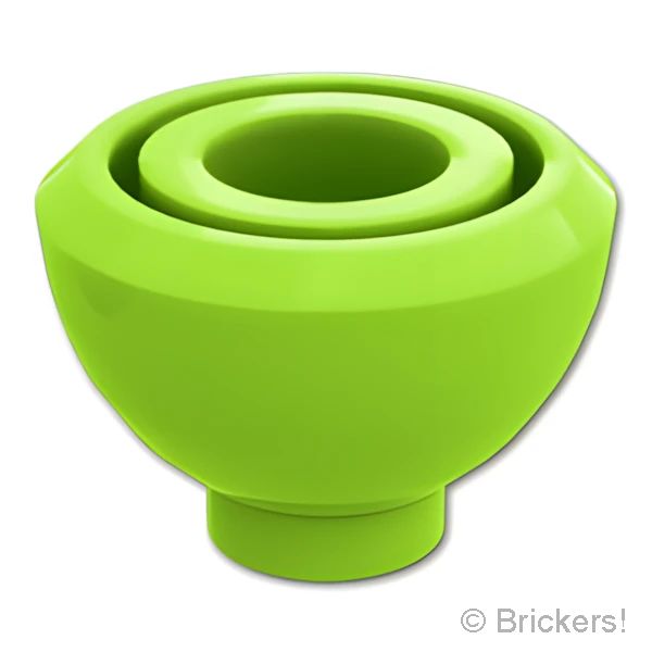 LEGO® パーツ 6555202 ブロック ラウンド 1 1/2 x 1 1/2 x 2/3 - ドームトップ：[Lime / ライム] 20952-119 